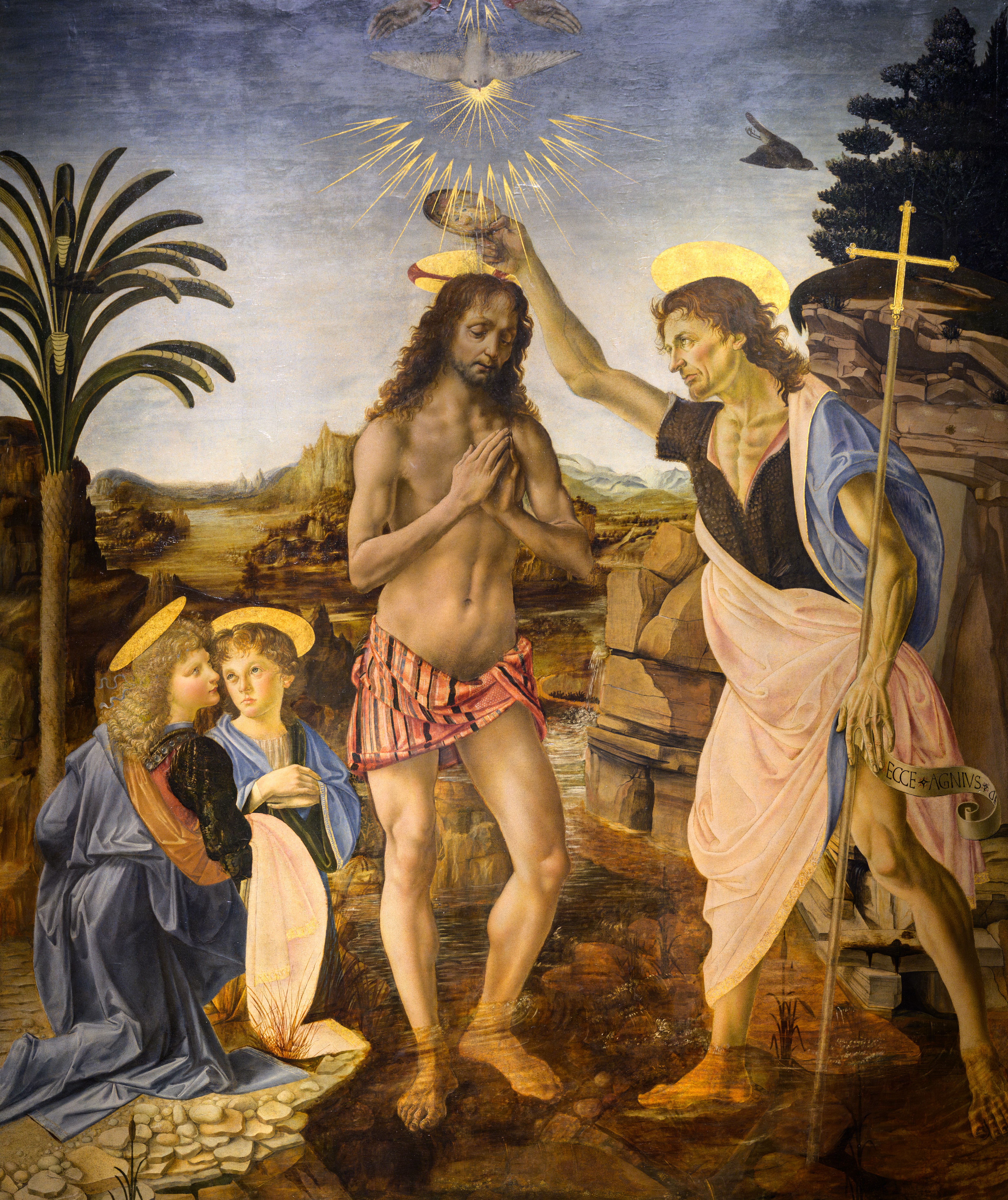 The Baptism of Christ — Leonardo da Vinci