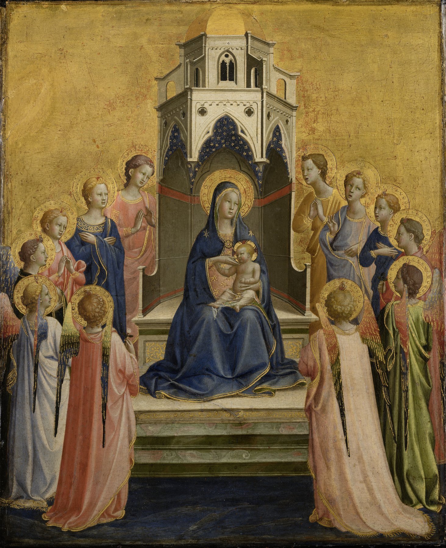 Madonna and Child Enthroned with Angels — Fra Angelico