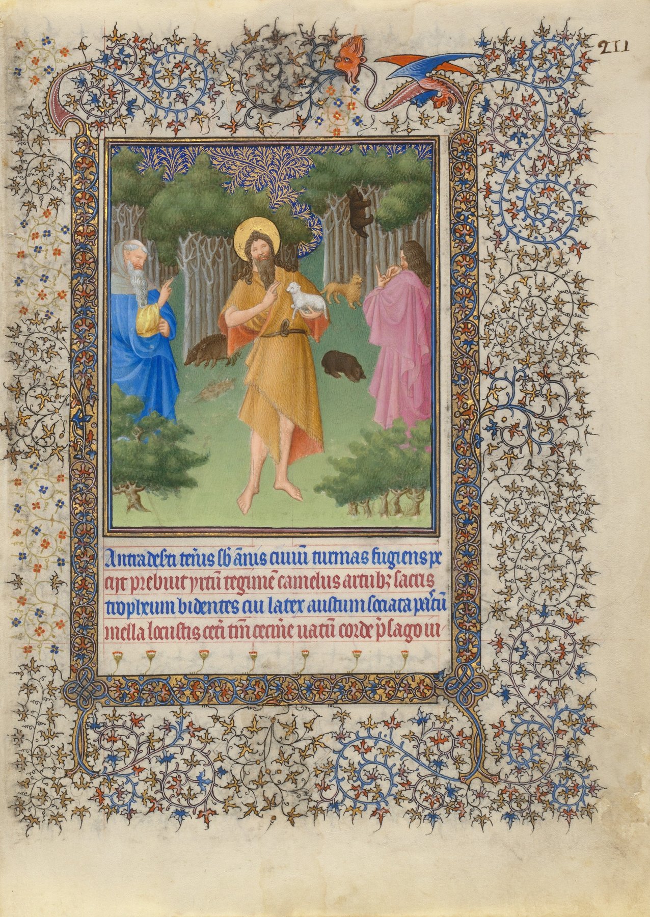 Saint John the Baptist in the Wilderness — The Limbourg Brothers