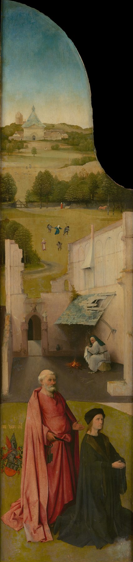 The Adoration of the Magi (Epiphany Triptych) (left wing) — Hieronymus Bosch