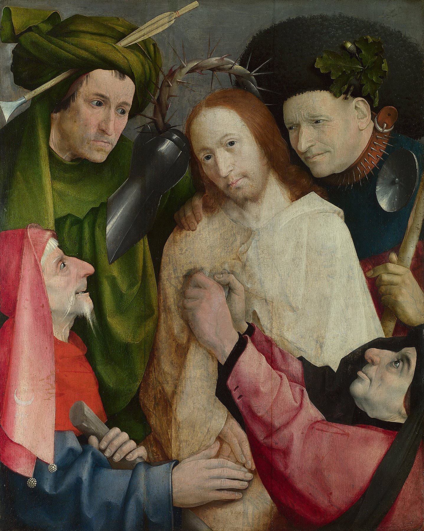 Christ Mocked (The Crowning with Thorns) by Hieronymus Bosch, about 1510, The National Gallery, London