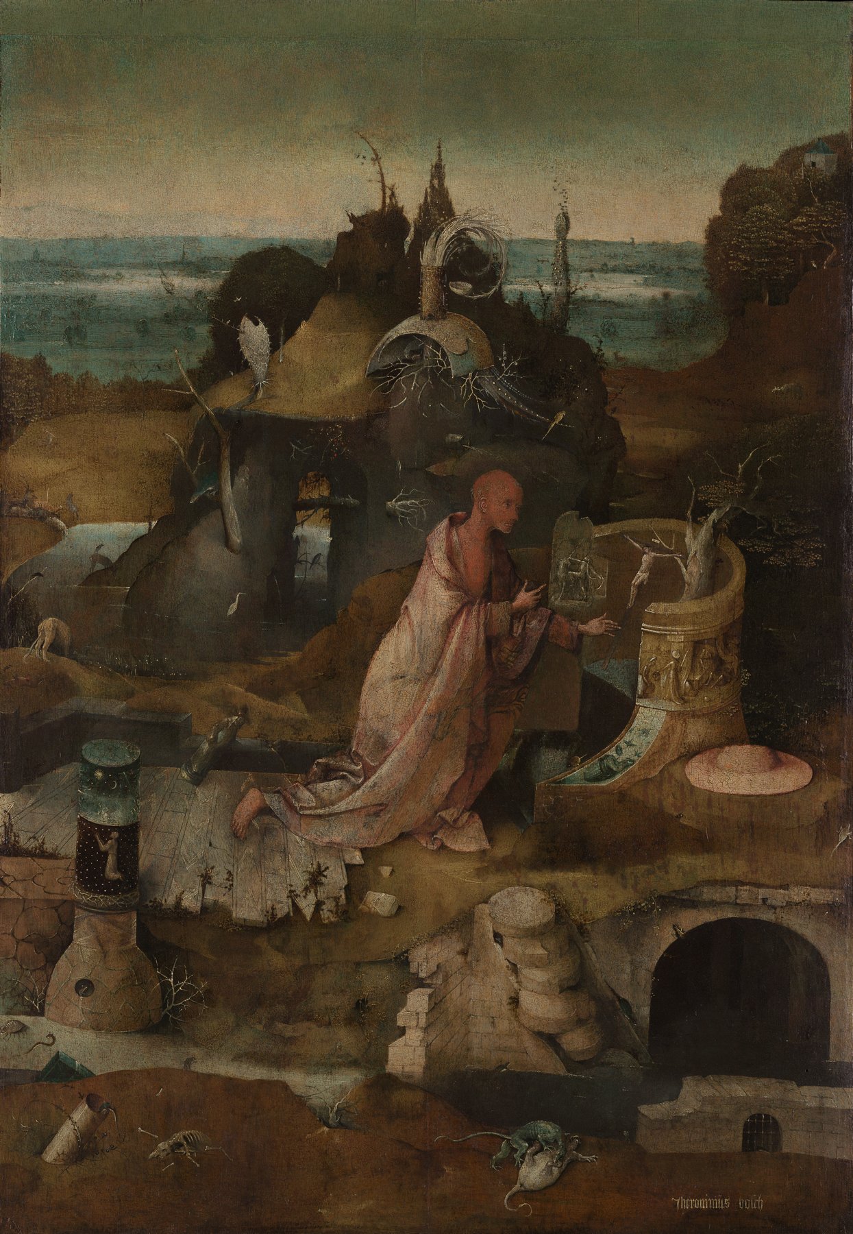 Triptych of the Hermit Saints (centre panel) — Hieronymus Bosch