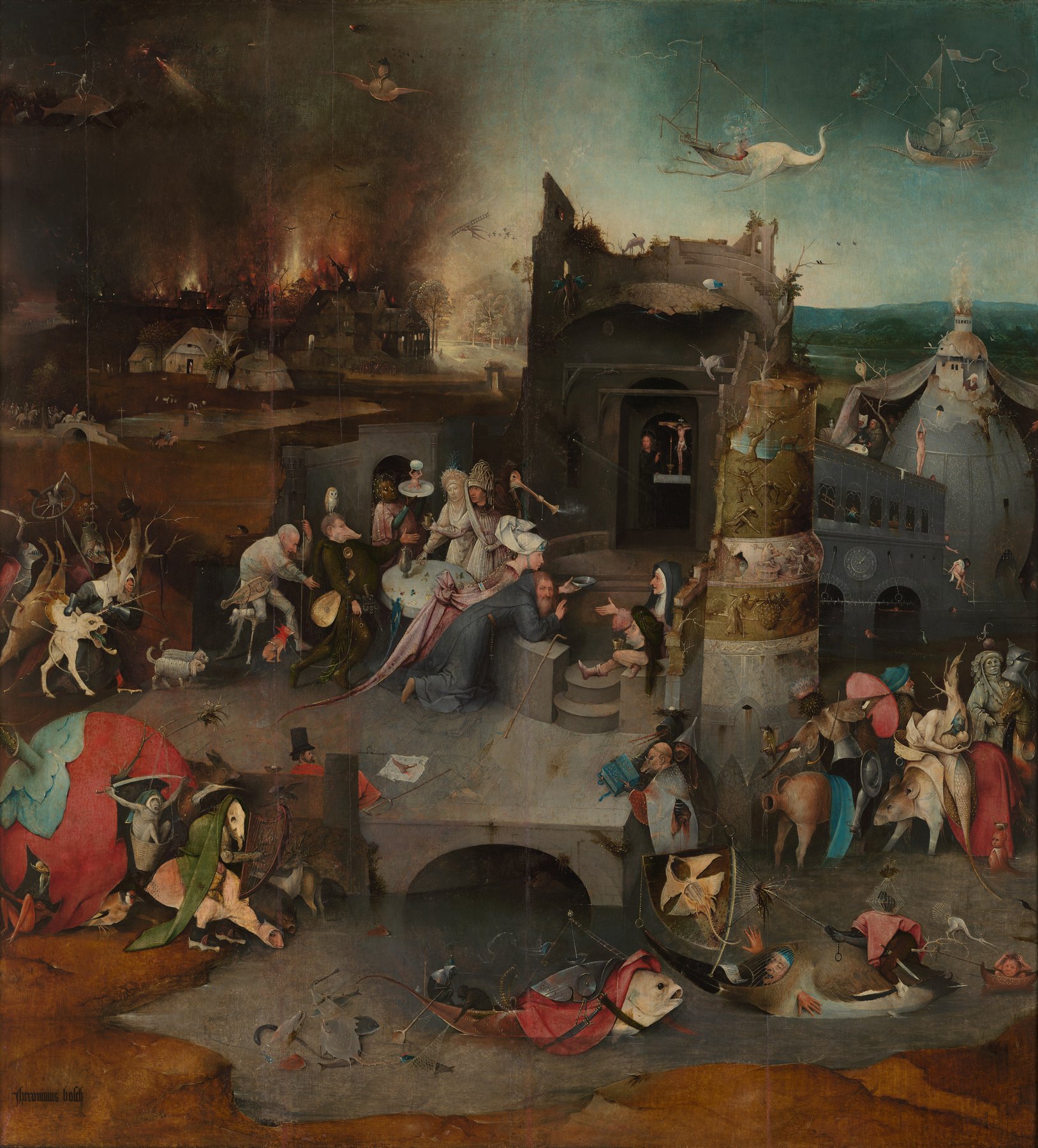 The Temptation of Saint Anthony — Hieronymus Bosch