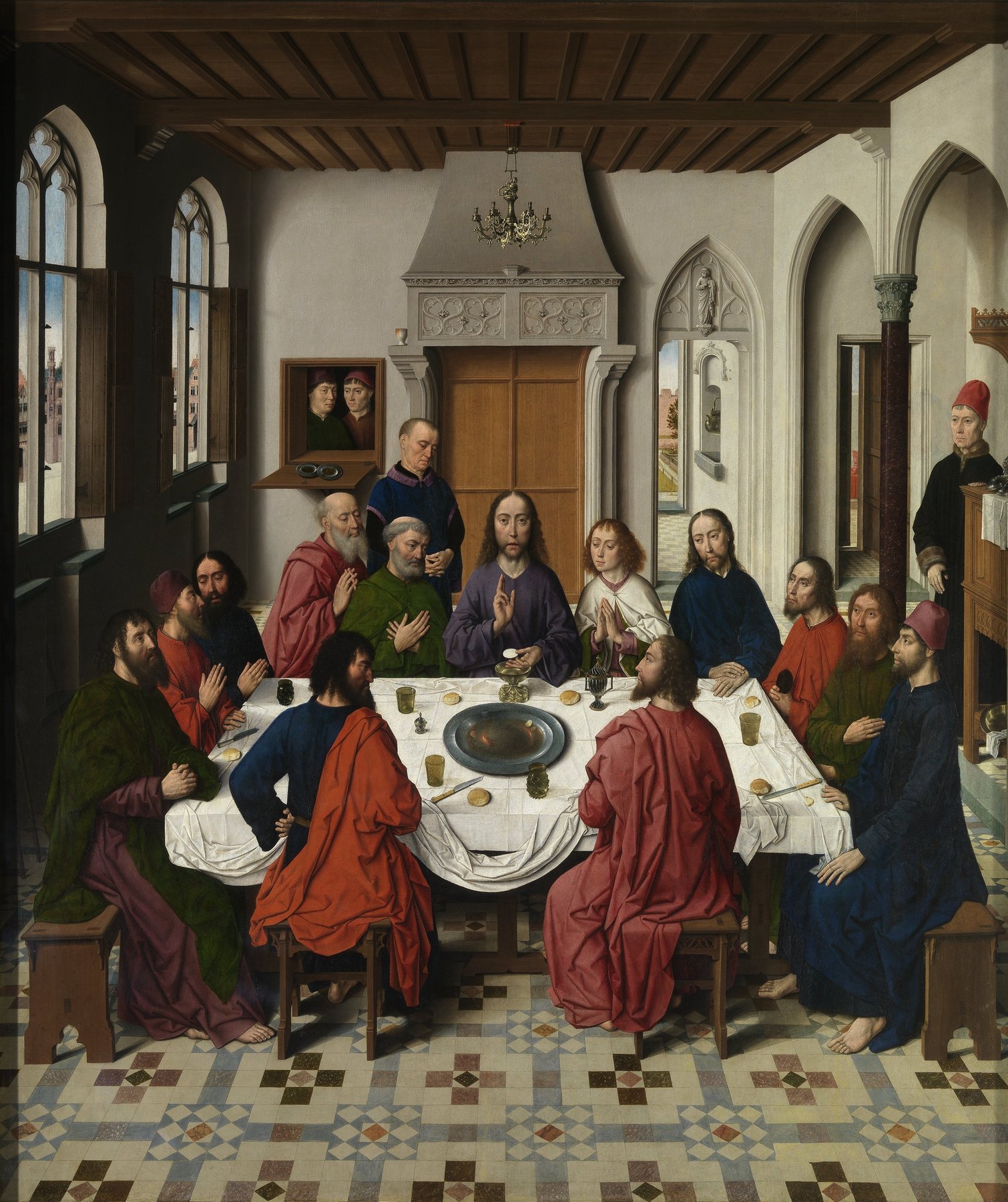 Altarpiece of the Holy Sacrament - The Last Supper (centre) — Dieric Bouts