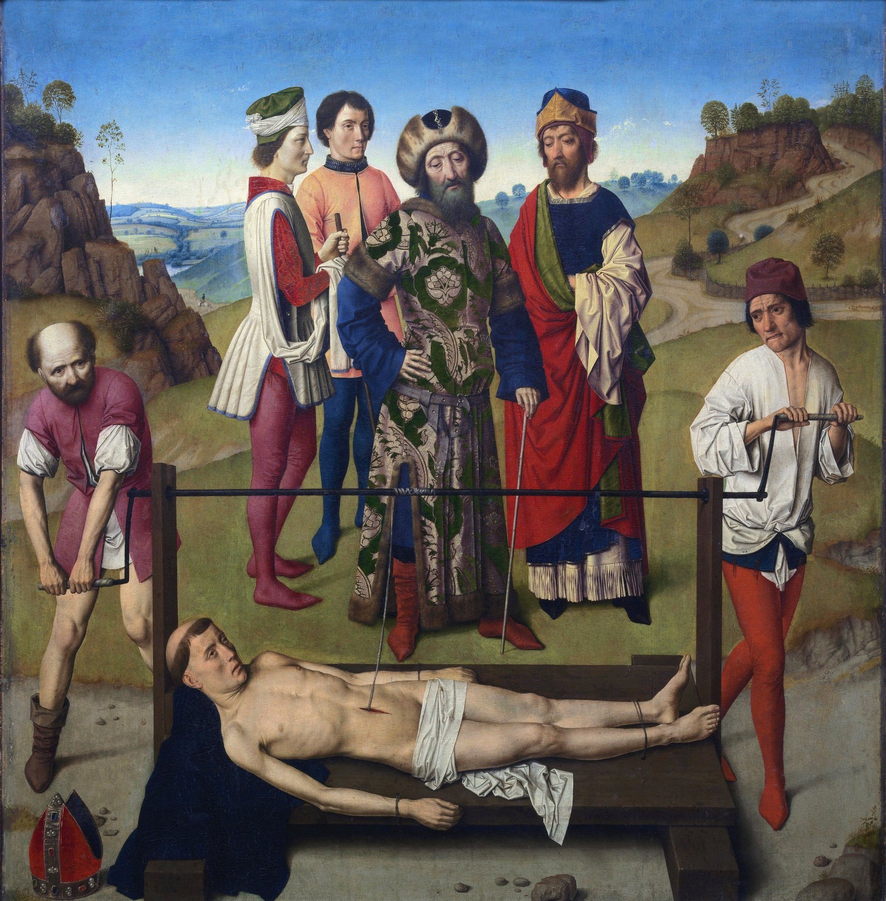 Triptych of the Martyrdom of Saint Erasmus - The Martyrdom of Saint Erasmus (centre) — Dieric Bouts