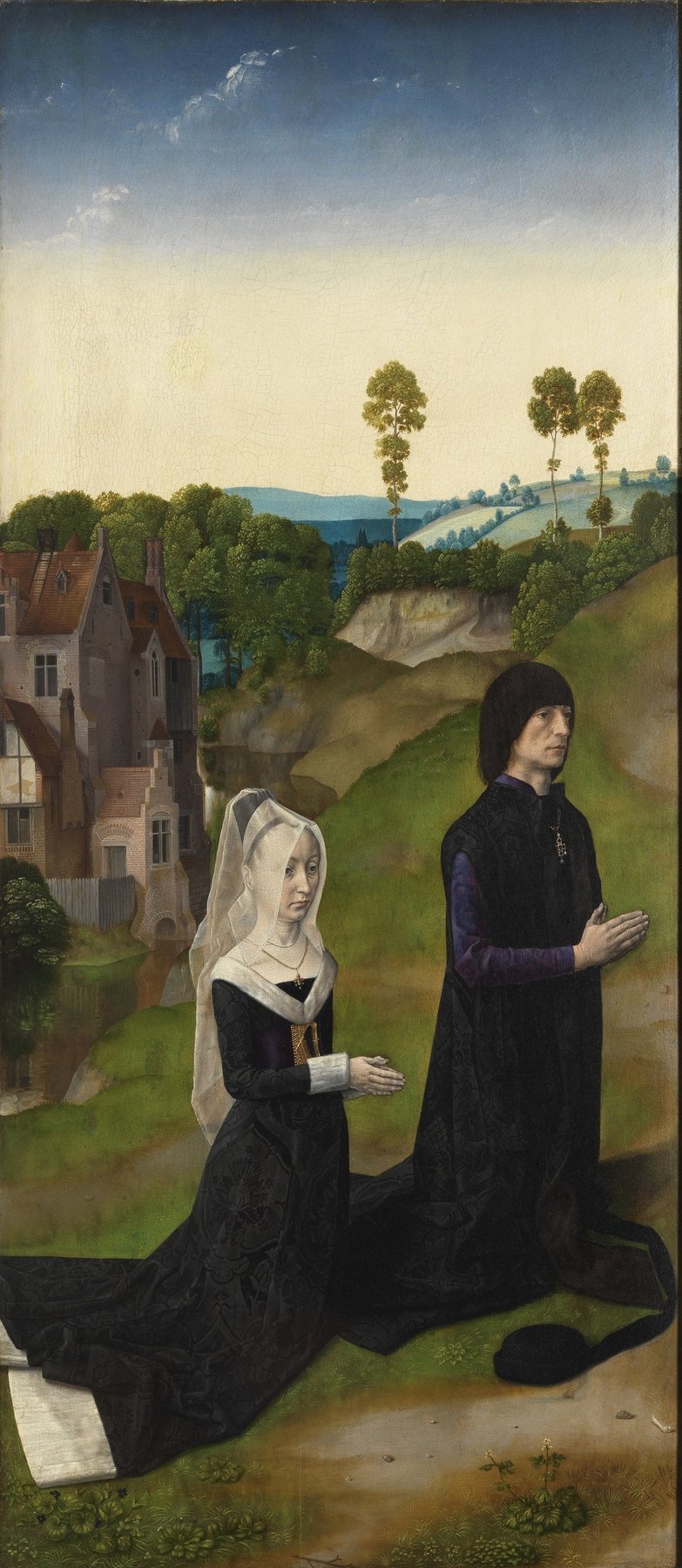 Triptych of the Martyrdom of St Hippolytus (left wing) — Dieric Bouts and Hugo van der Goes