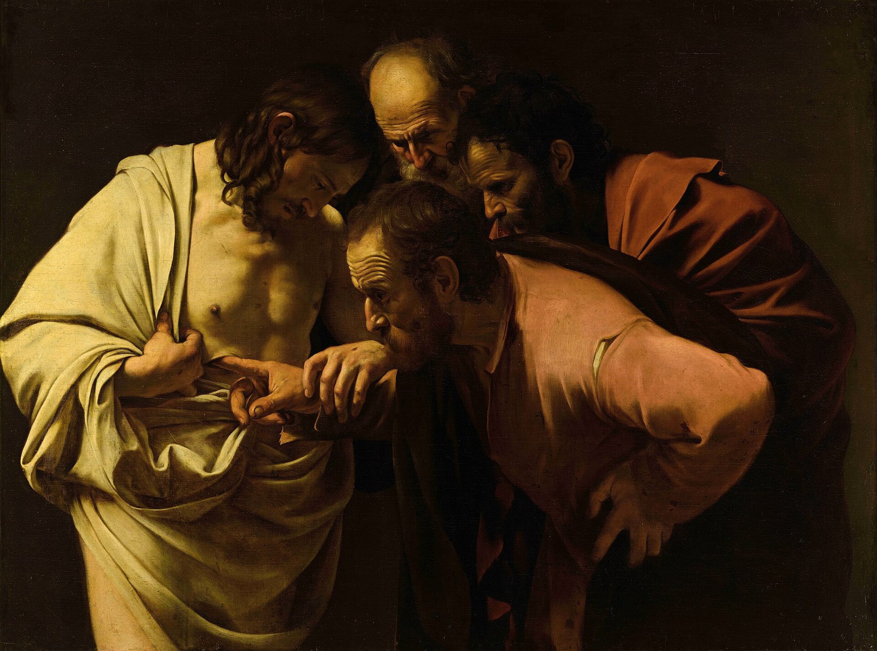 The Incredulity of St Thomas — Caravaggio