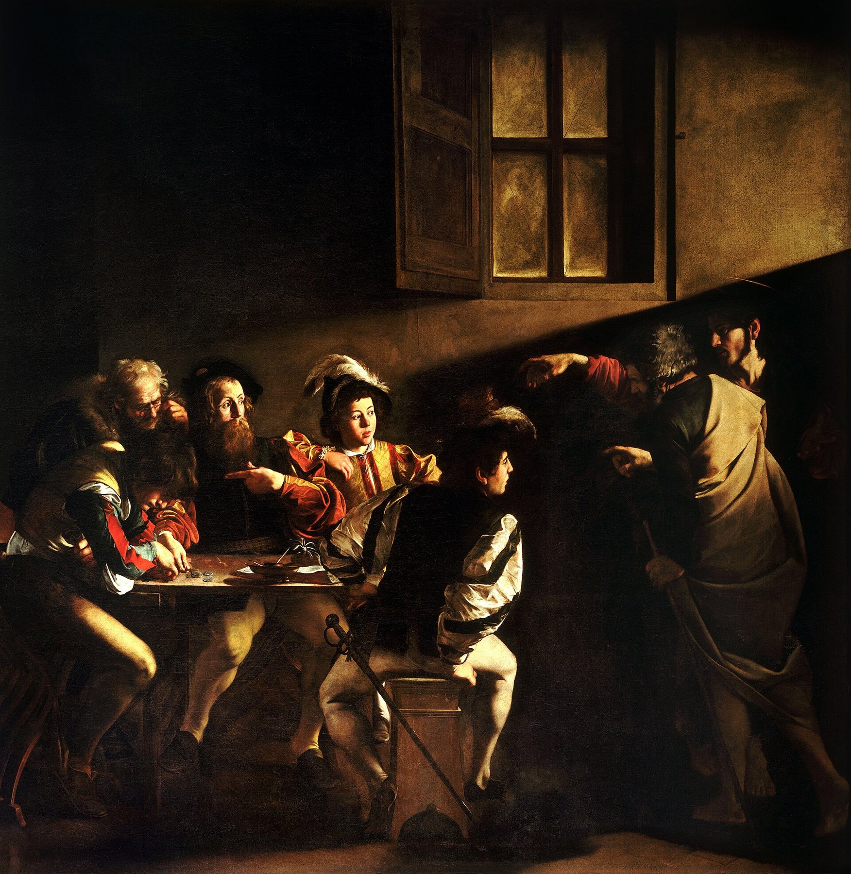 The Calling of St Matthew — Caravaggio
