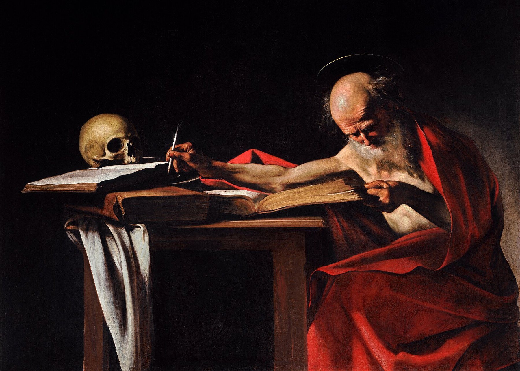 Saint Jerome Writing — Caravaggio