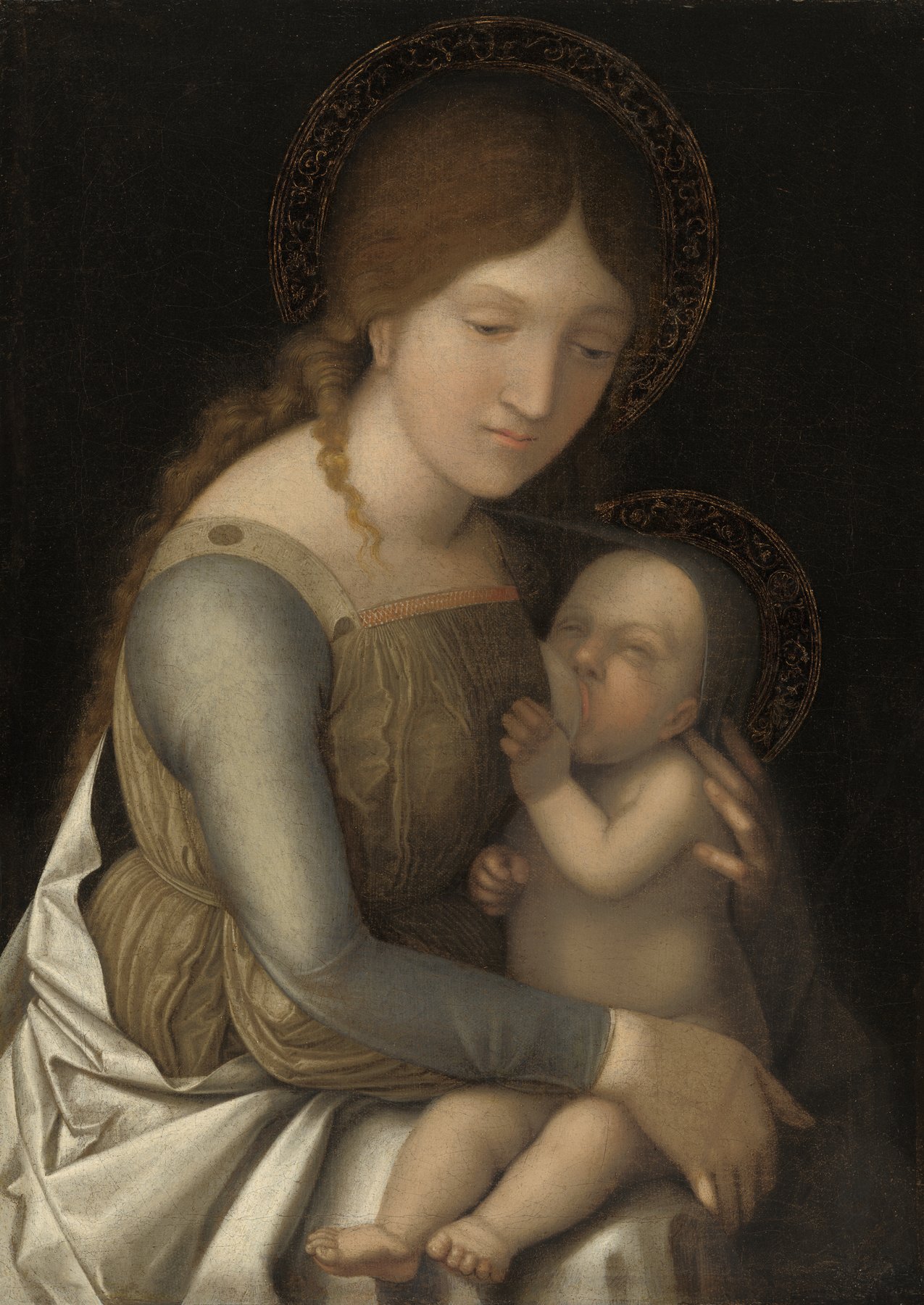 Madonna and Child — Circle of Andrea Mantegna (Possibly Correggio)
