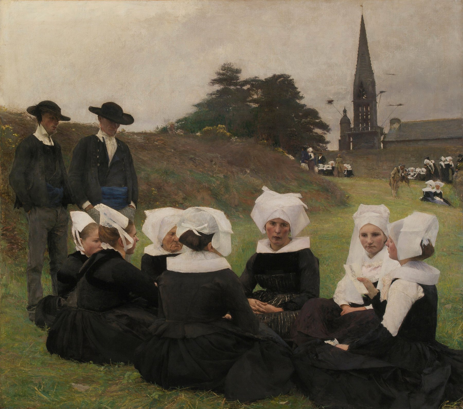 Breton Women at a Pardon by Pascal-Adolphe-Jean Dagnan-Bouveret, 1887, Museu Calouste Gulbenkian, Lisbon