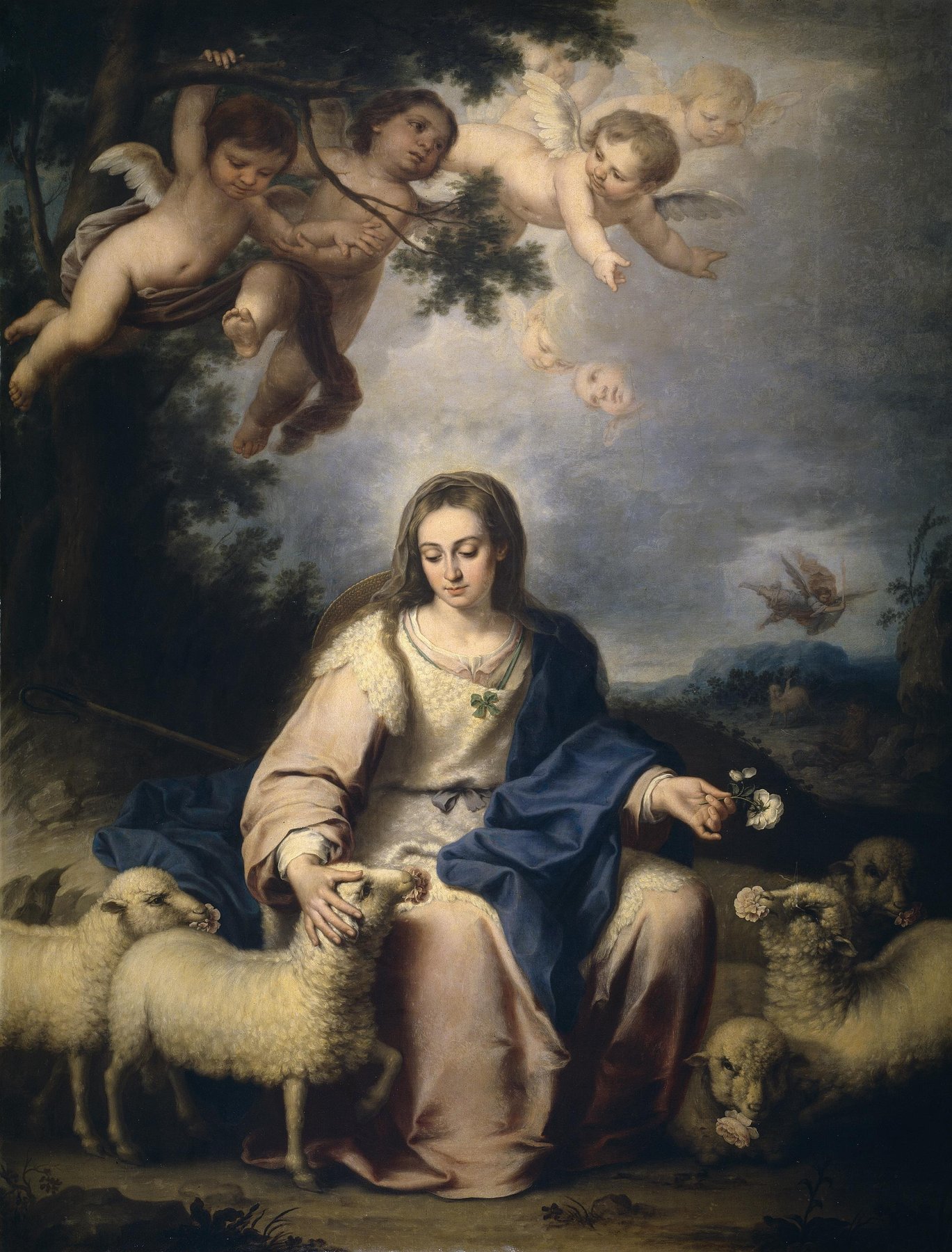 The Divine Shepherdess (La Divina Pastora) by Attributed to Alonso Miguel de Tobar, c. 1732, Museo Nacional del Prado, Madrid