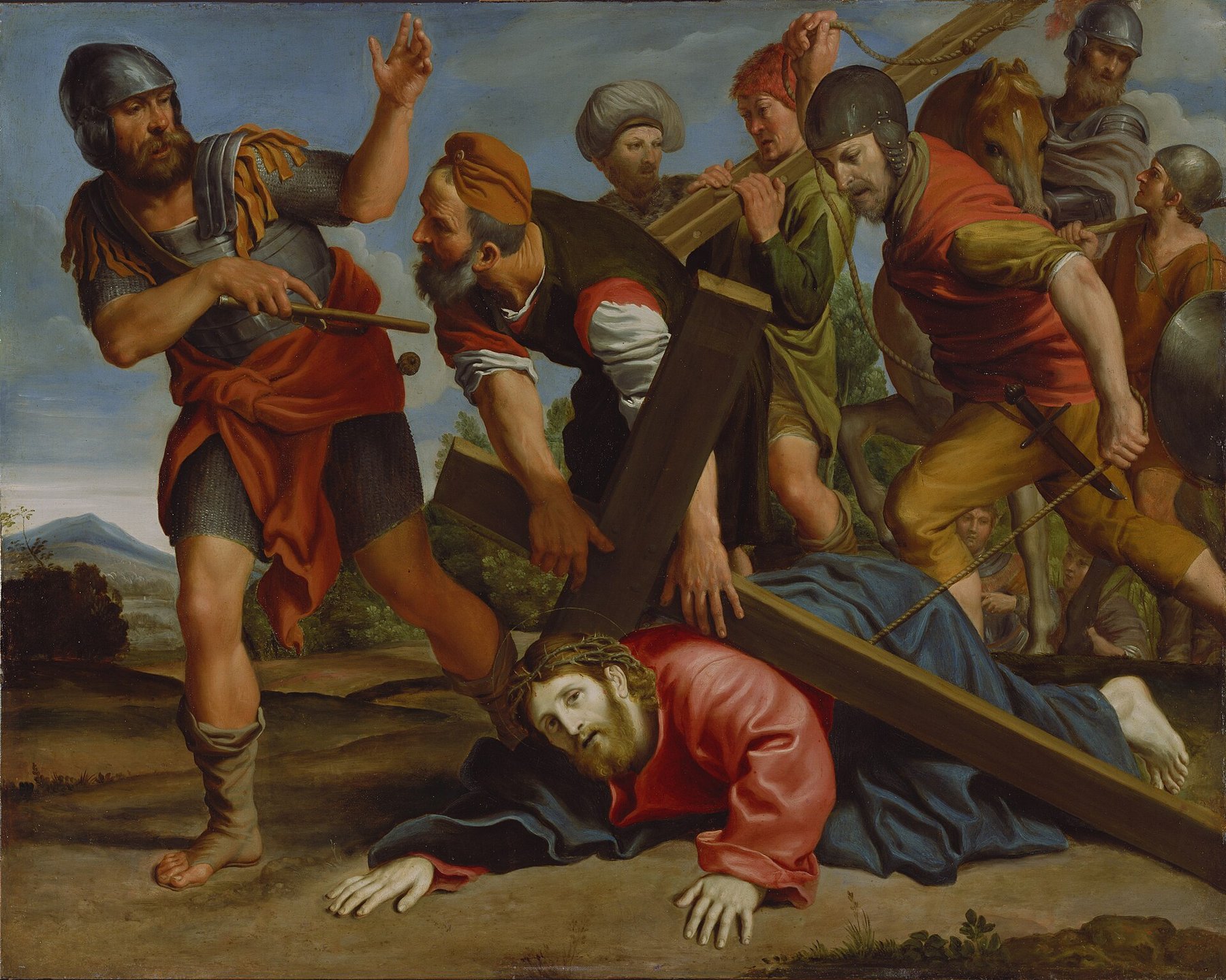 The Way to Calvary by Domenichino (Domenico Zampieri), about 1610, J. Paul Getty Museum