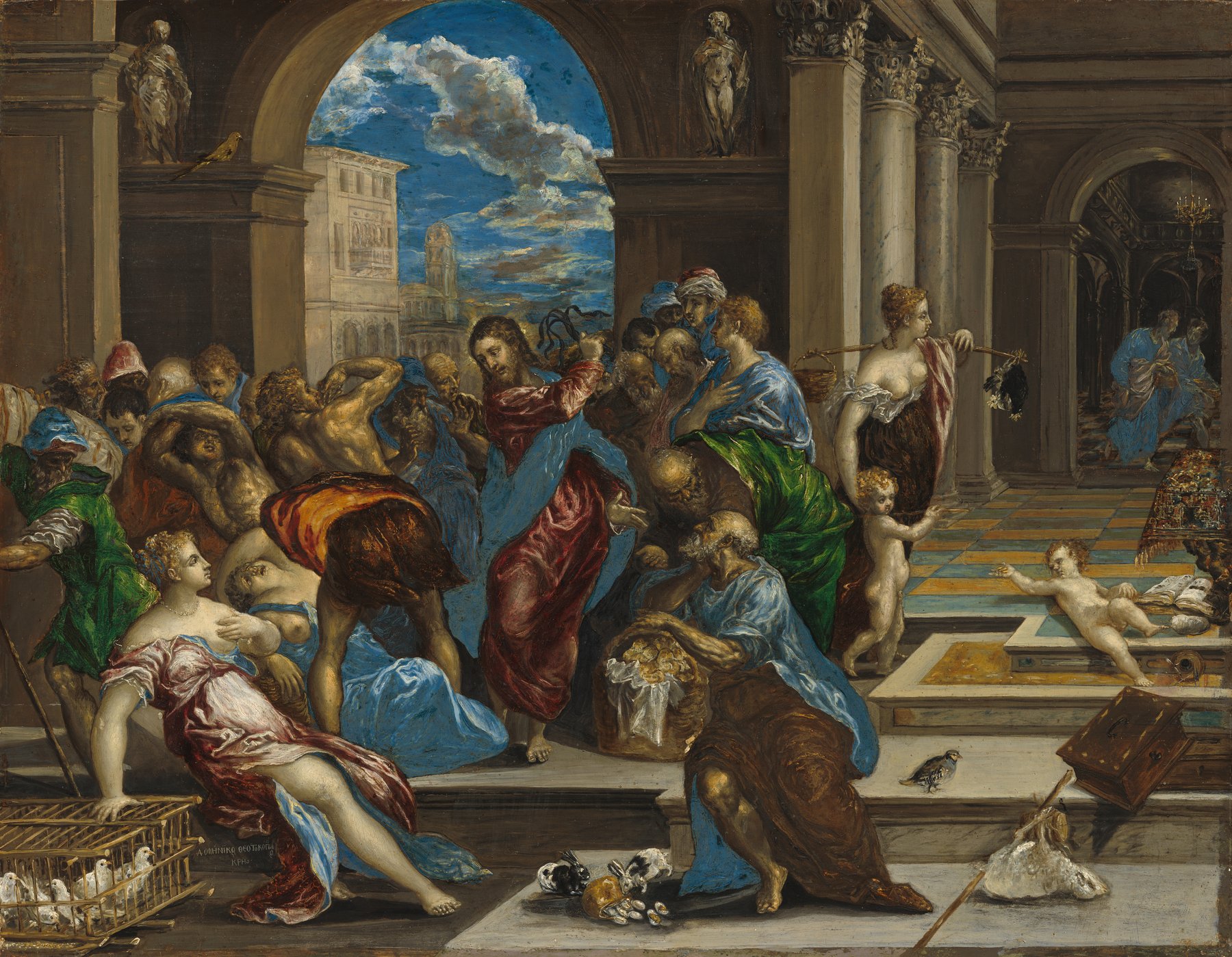 Christ Cleansing the Temple — El Greco (Domenikos Theotokopoulos)