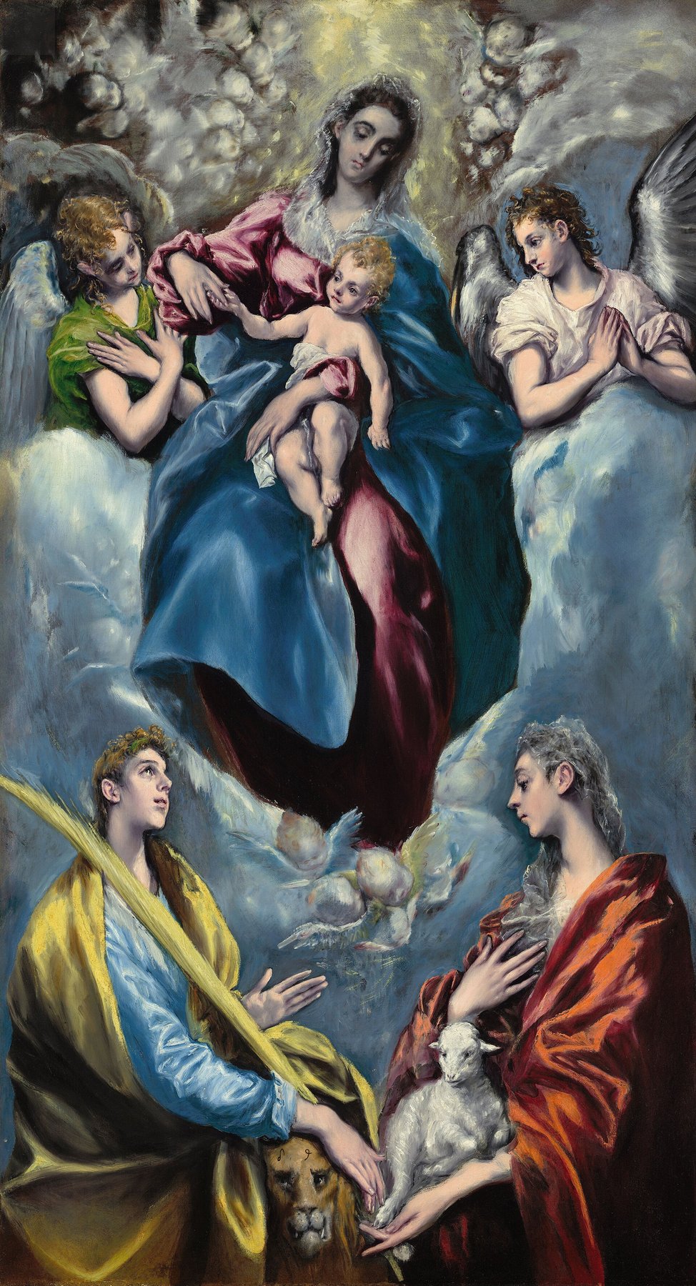 Madonna and Child with Saint Martina and Saint Agnes — El Greco