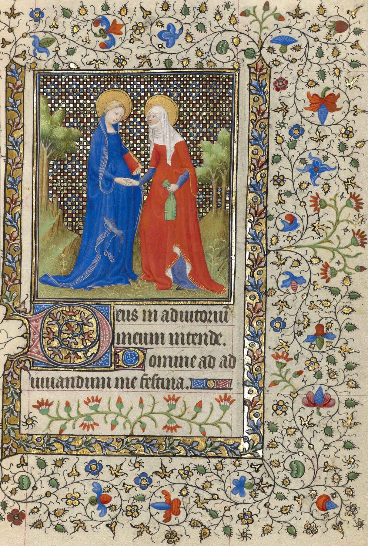 The Visitation by Workshop of the Rohan Master, about 1415–1420, The J. Paul Getty Museum