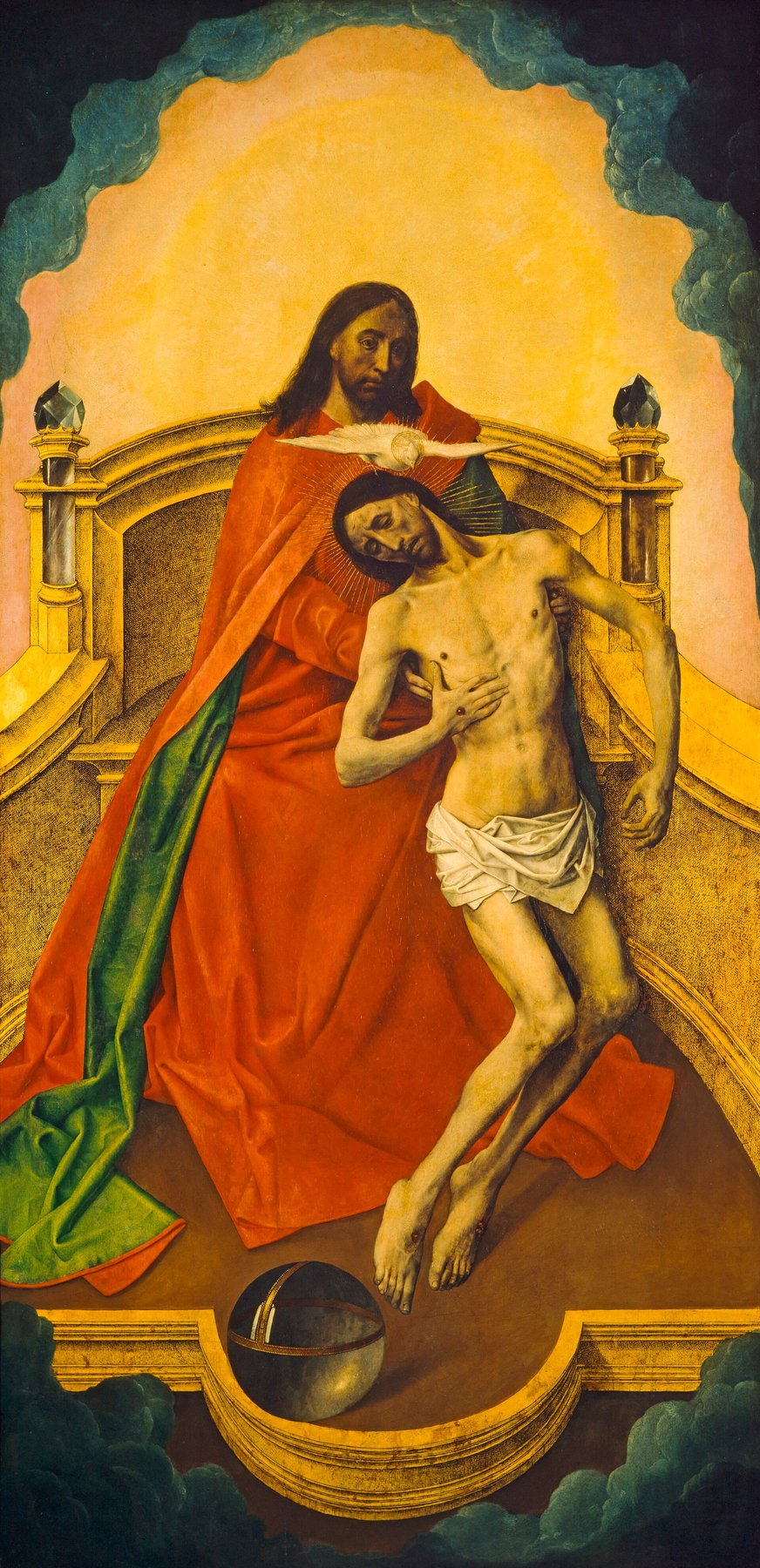 The Trinity Altarpiece: The Holy Trinity — Hugo van der Goes