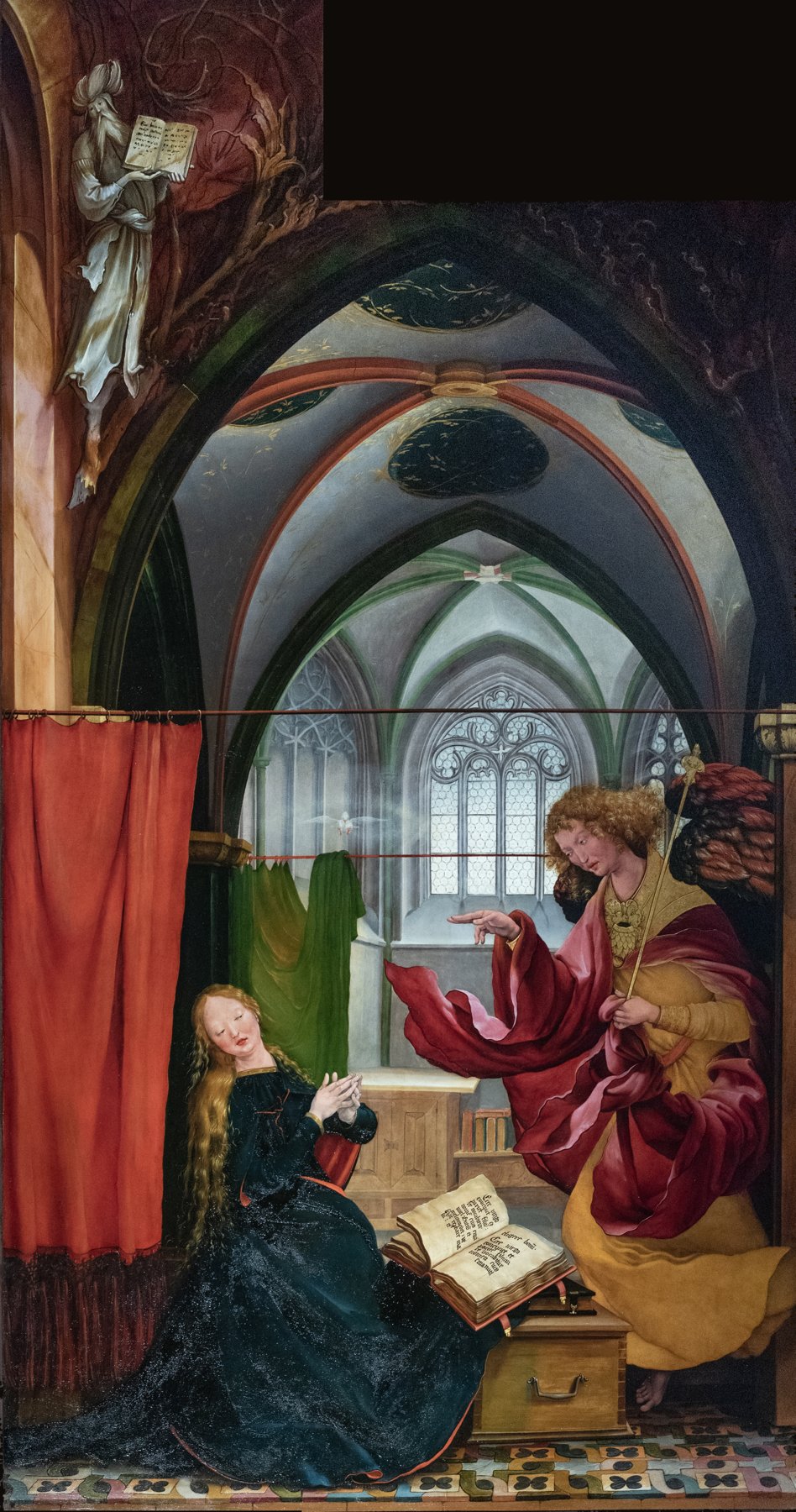 The Isenheim Altarpiece — The Annunciation — Mathis Gothart Nithart (Grünewald)