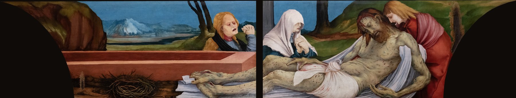 The Isenheim Altarpiece — Lamentation over the Body of Christ — Mathis Gothart Nithart (Grünewald)