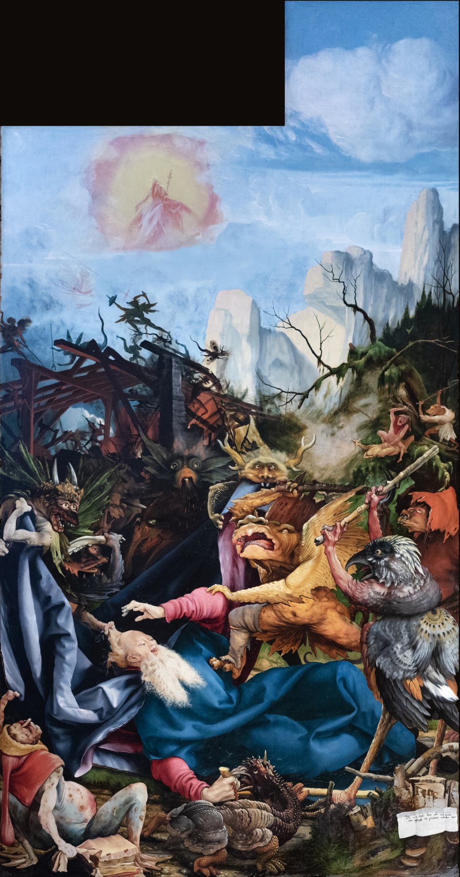 The Isenheim Altarpiece — Saint Anthony Tormented by Demons — Mathis Gothart Nithart (Grünewald)