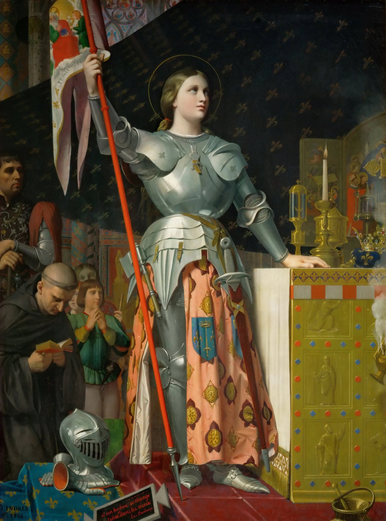 Joan of Arc at the Coronation of Charles VII by Jean-Auguste-Dominique Ingres, 1854, Musée du Louvre, Paris