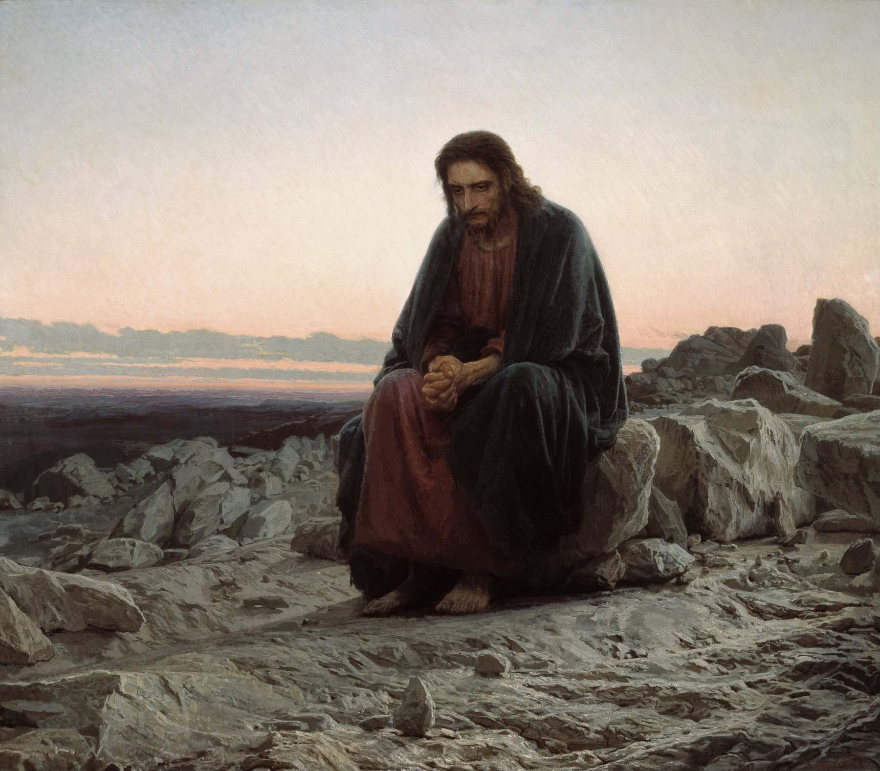 Christ in the Wilderness by Ivan Kramskoy, 1872, State Tretyakov Gallery, Moscow