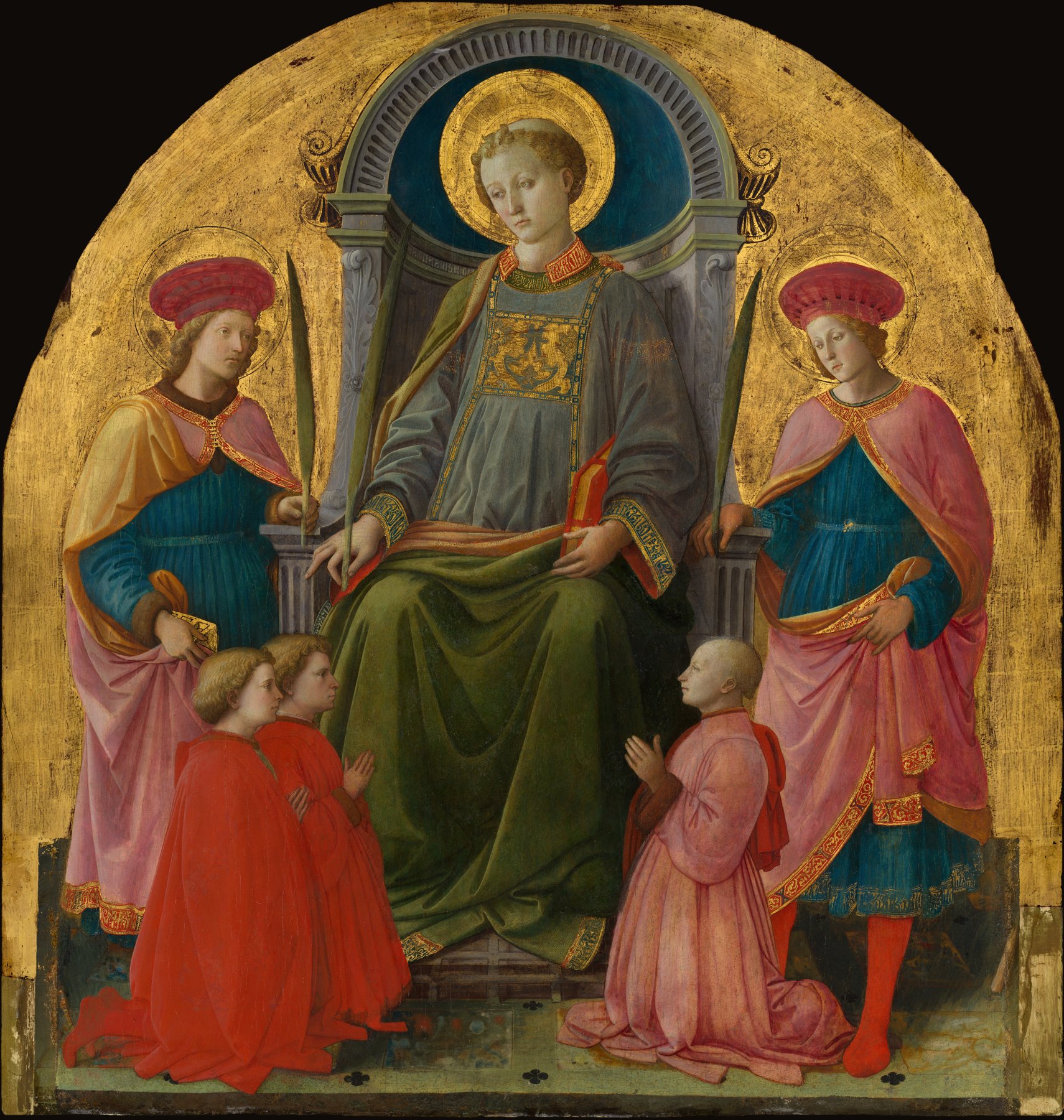Saint Lawrence Enthroned with Saints and Donors — Fra Filippo Lippi