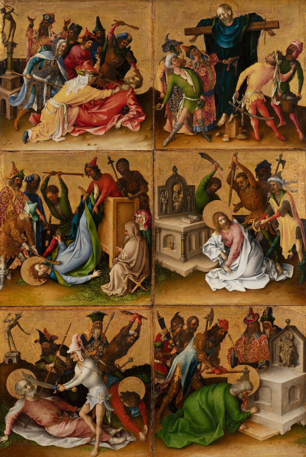 The Martyrdoms of the Apostles (right wing) — Stefan Lochner
