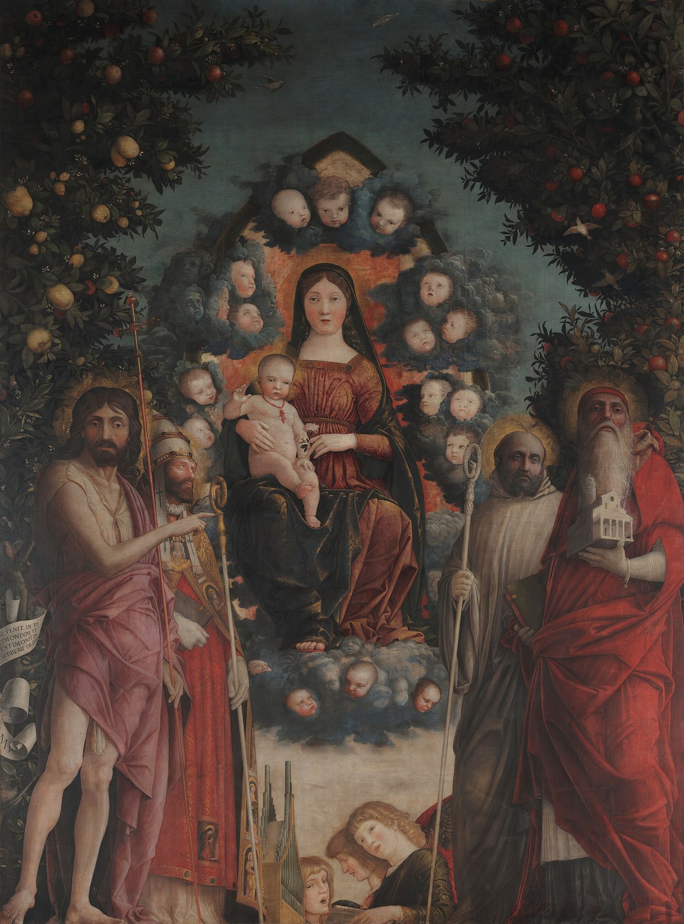 Madonna in Glory with Saints (Trivulzio Madonna) — Andrea Mantegna