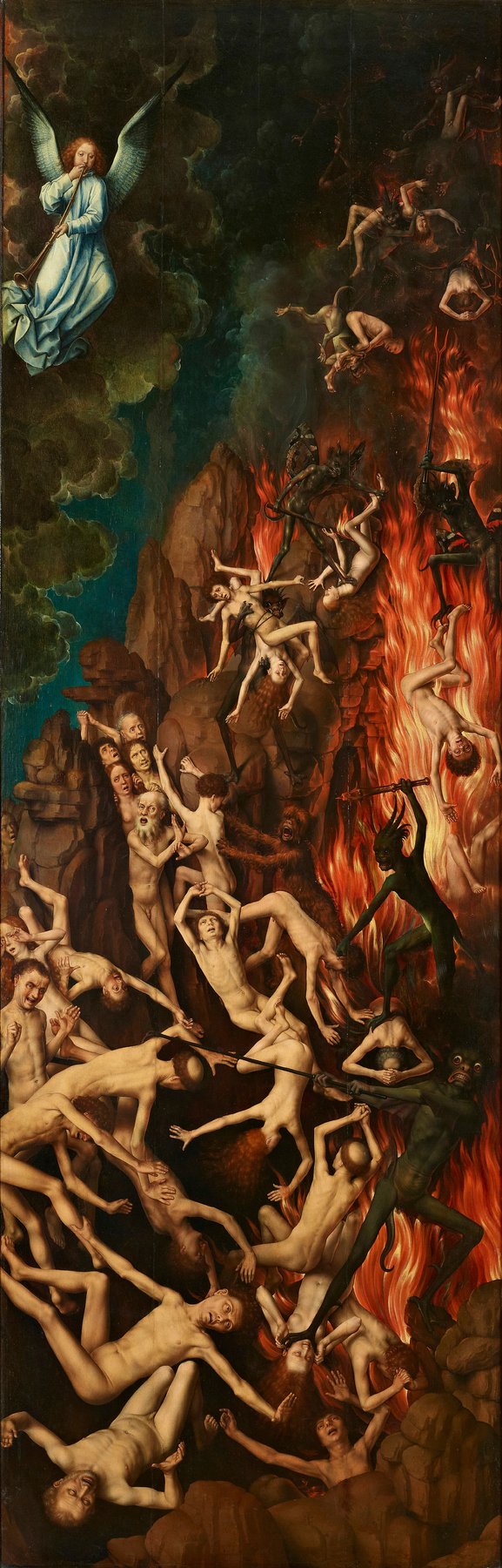 The Last Judgment - The Damned Cast into Hell (right wing) — Hans Memling