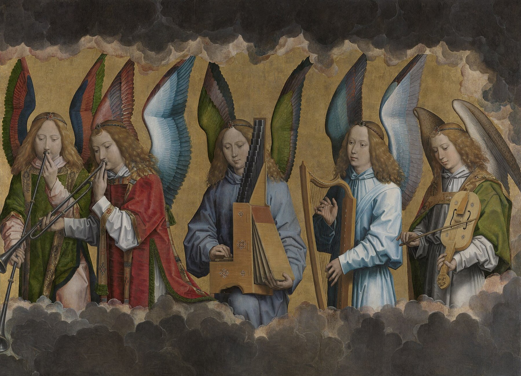 Music-Making Angels (inv. 780) — Hans Memling