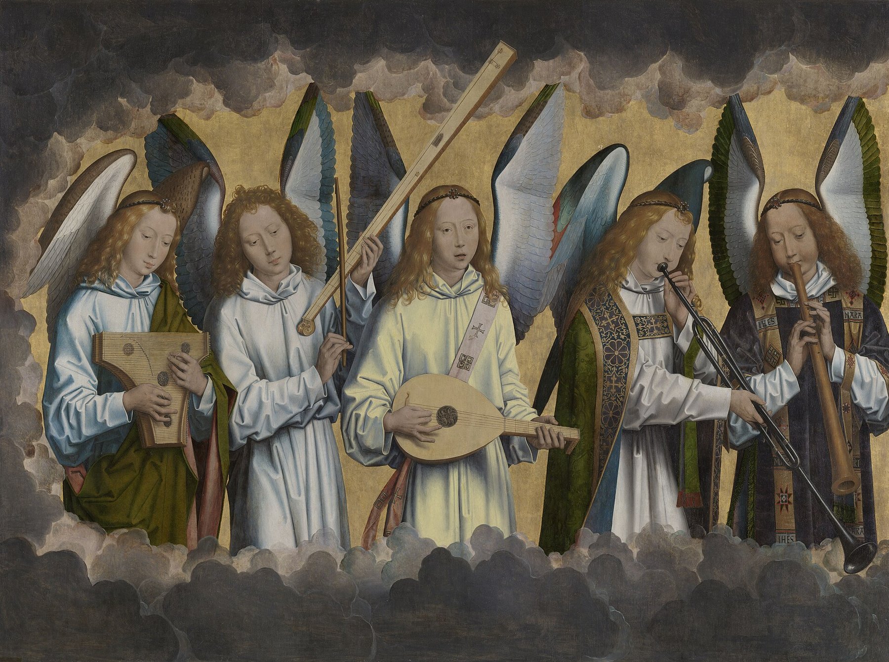 Music-Making Angels (inv. 779) — Hans Memling