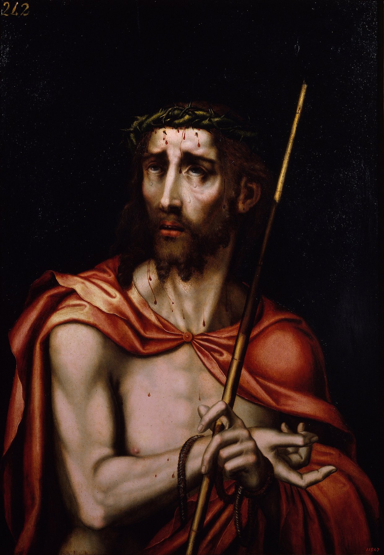 Ecce Homo by Luis de Morales (El Divino), 1570-1580, Museu Nacional d'Art de Catalunya