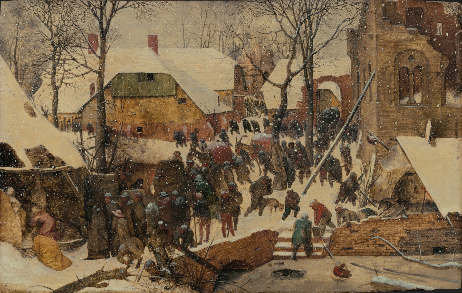 The Adoration of the Kings in the Snow by Pieter Bruegel the Elder, 1563, Sammlung Oskar Reinhart «Am Römerholz», Winterthur