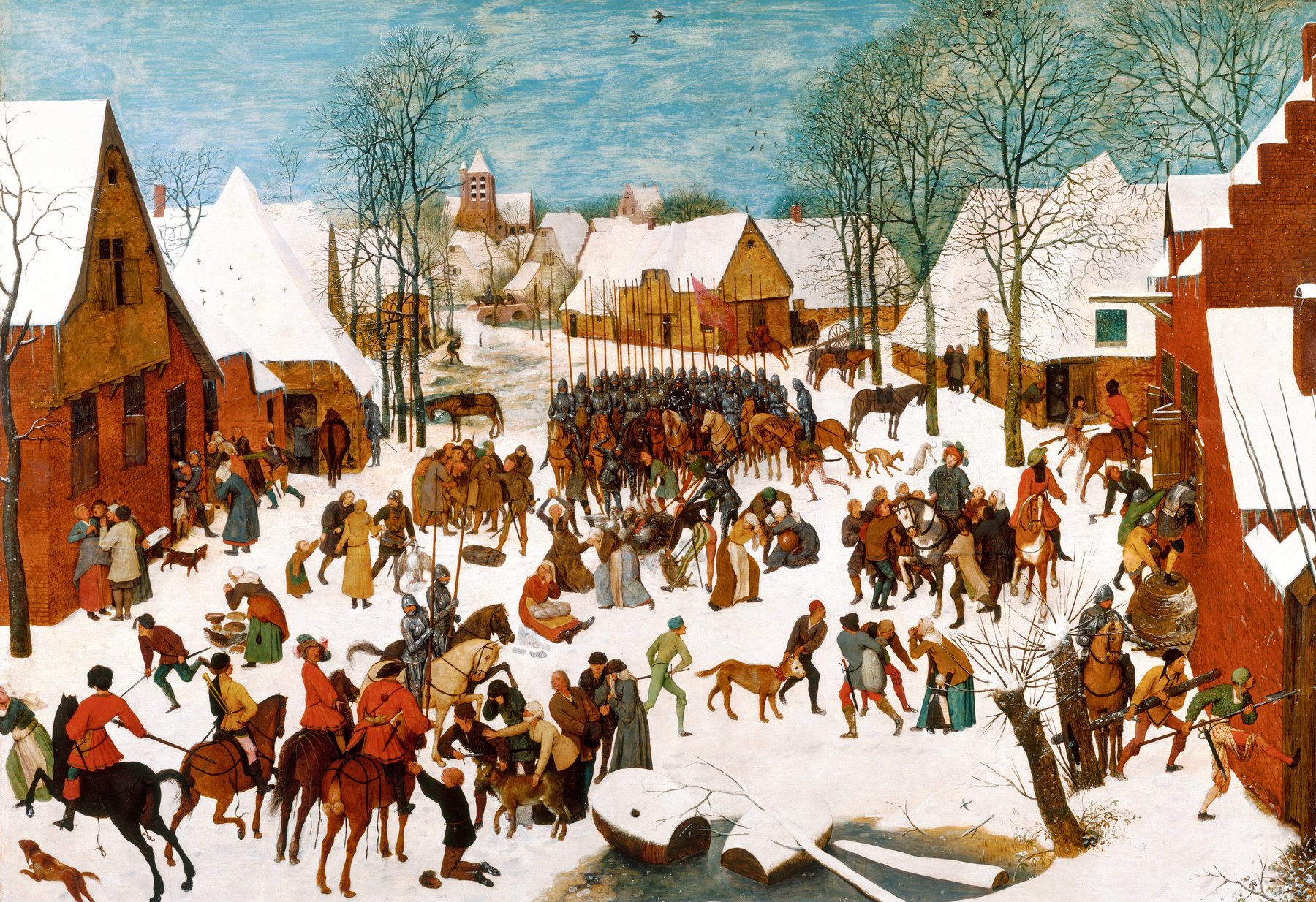 The Massacre of the Innocents by Pieter Bruegel the Elder, c. 1565–67, Royal Collection, Hampton Court Palace
