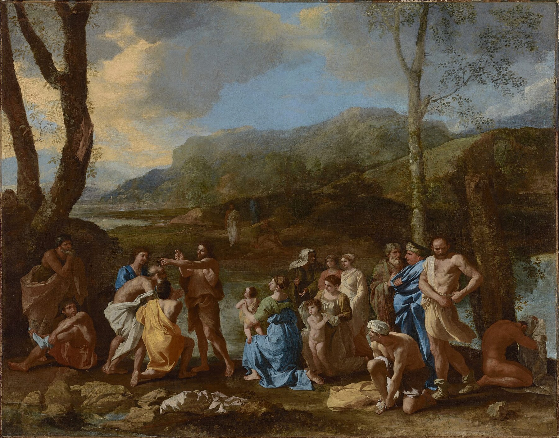 Saint John Baptizing the People — Nicolas Poussin