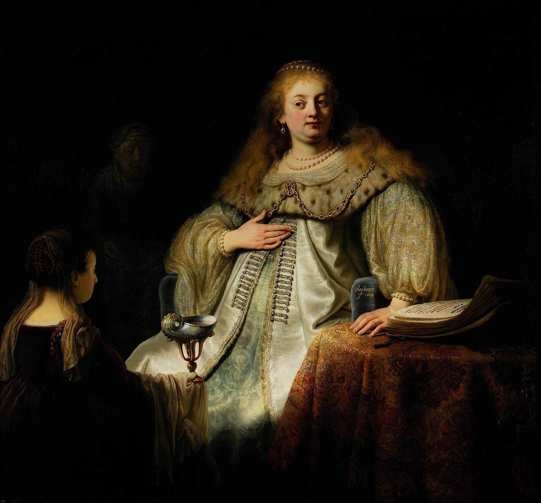 Judith at the Banquet of Holofernes — Rembrandt