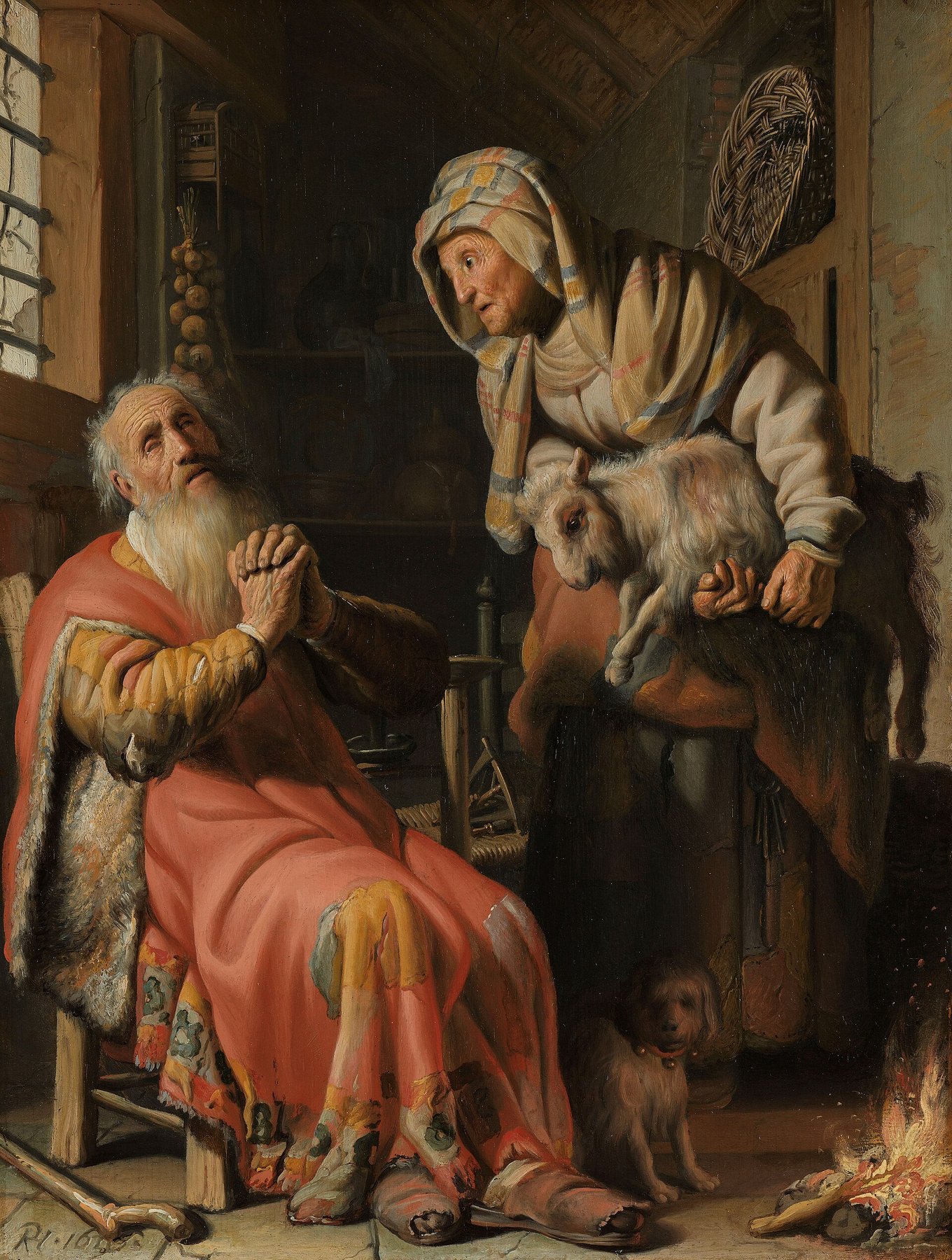 Tobit and Anna with the Kid — Rembrandt