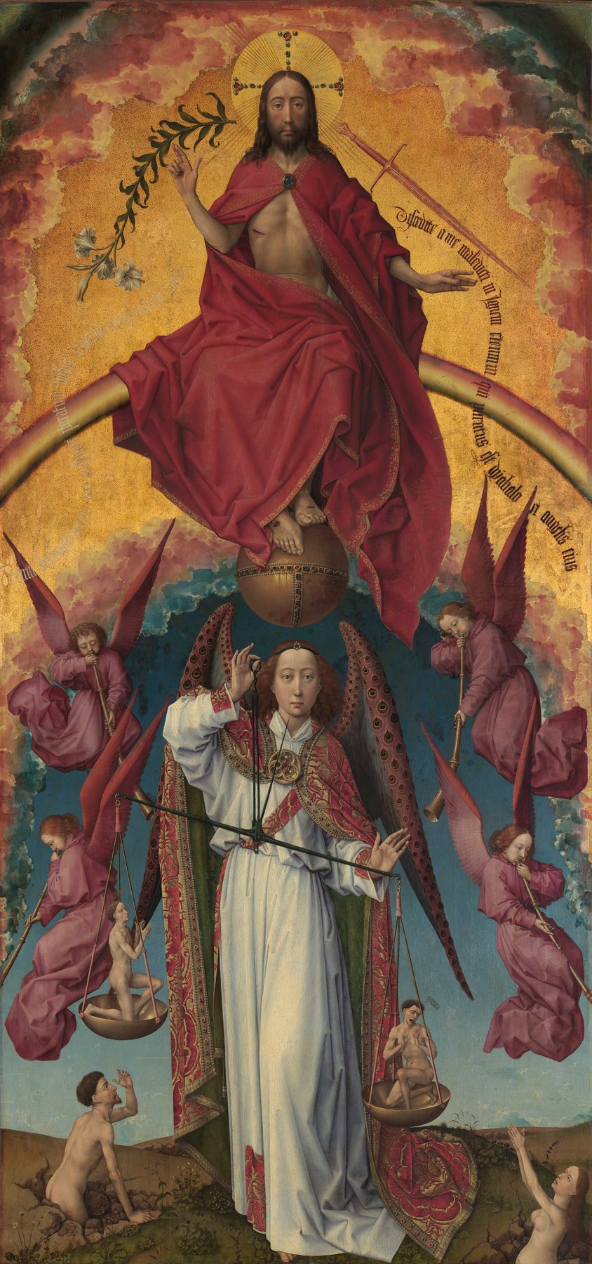 The Last Judgment (Beaune Altarpiece) (centre panel) — Attributed to Rogier van der Weyden