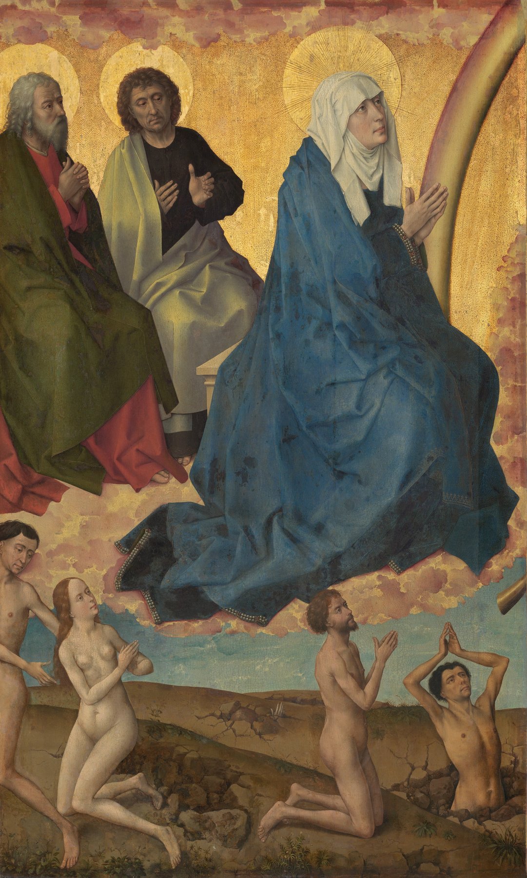 The Last Judgment (Beaune Altarpiece) (left inner) — Attributed to Rogier van der Weyden