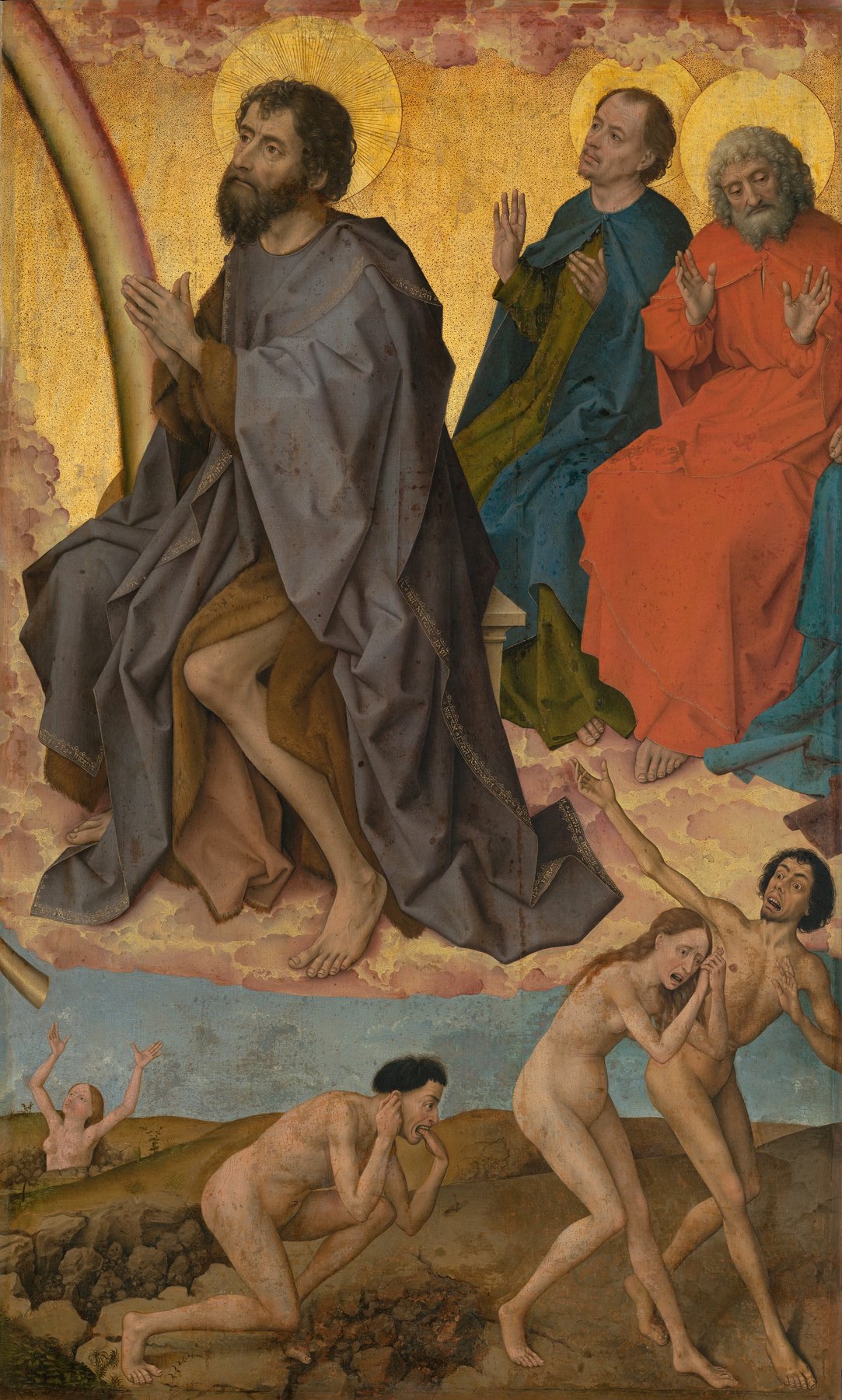 The Last Judgment (Beaune Altarpiece) (right inner) — Attributed to Rogier van der Weyden
