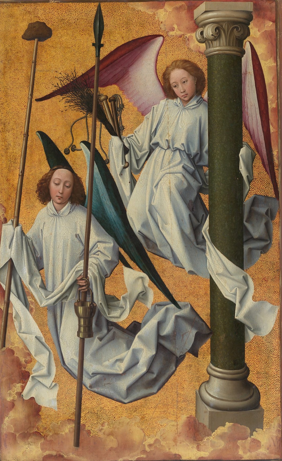 The Last Judgment (Beaune Altarpiece) (upper right) — Attributed to Rogier van der Weyden