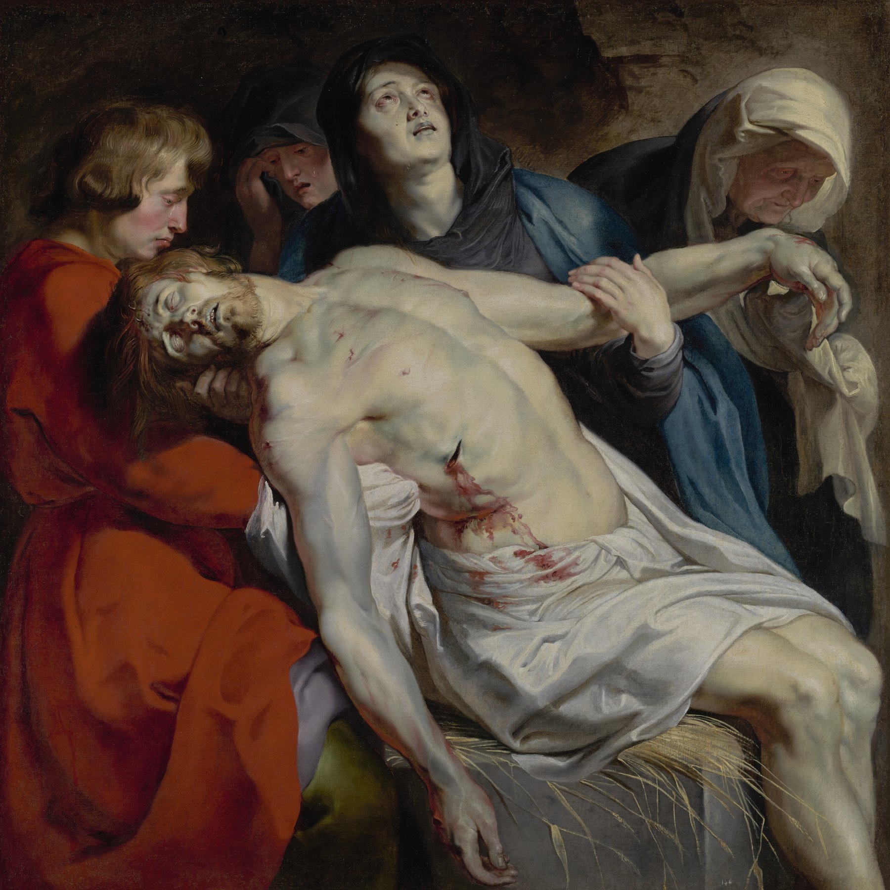The Entombment by Peter Paul Rubens, about 1612, J. Paul Getty Museum, Los Angeles
