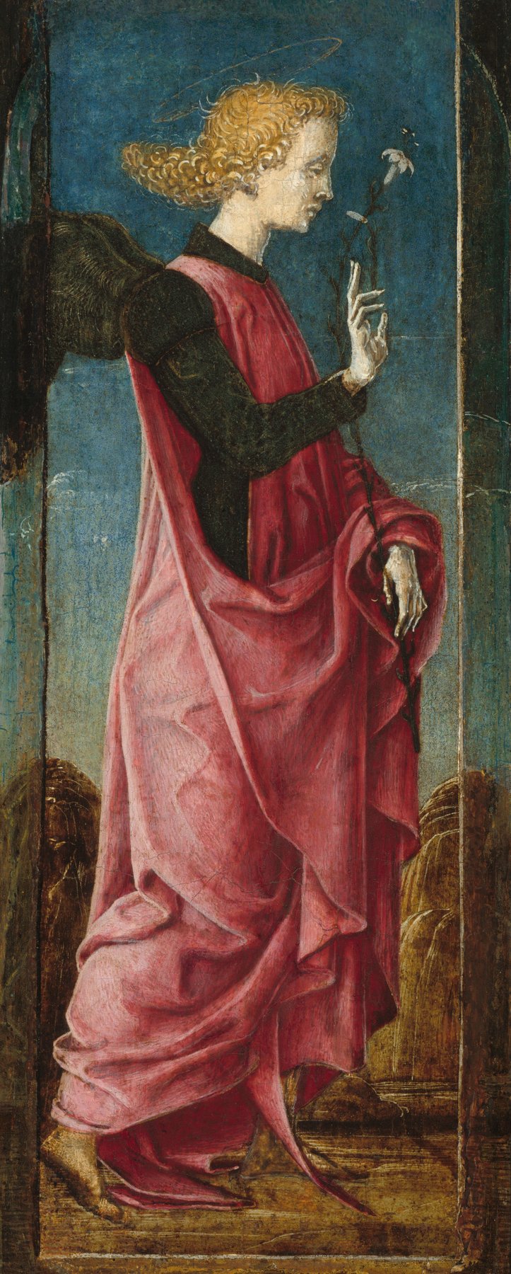 The Annunciation: the Angel Gabriel — Cosmè Tura