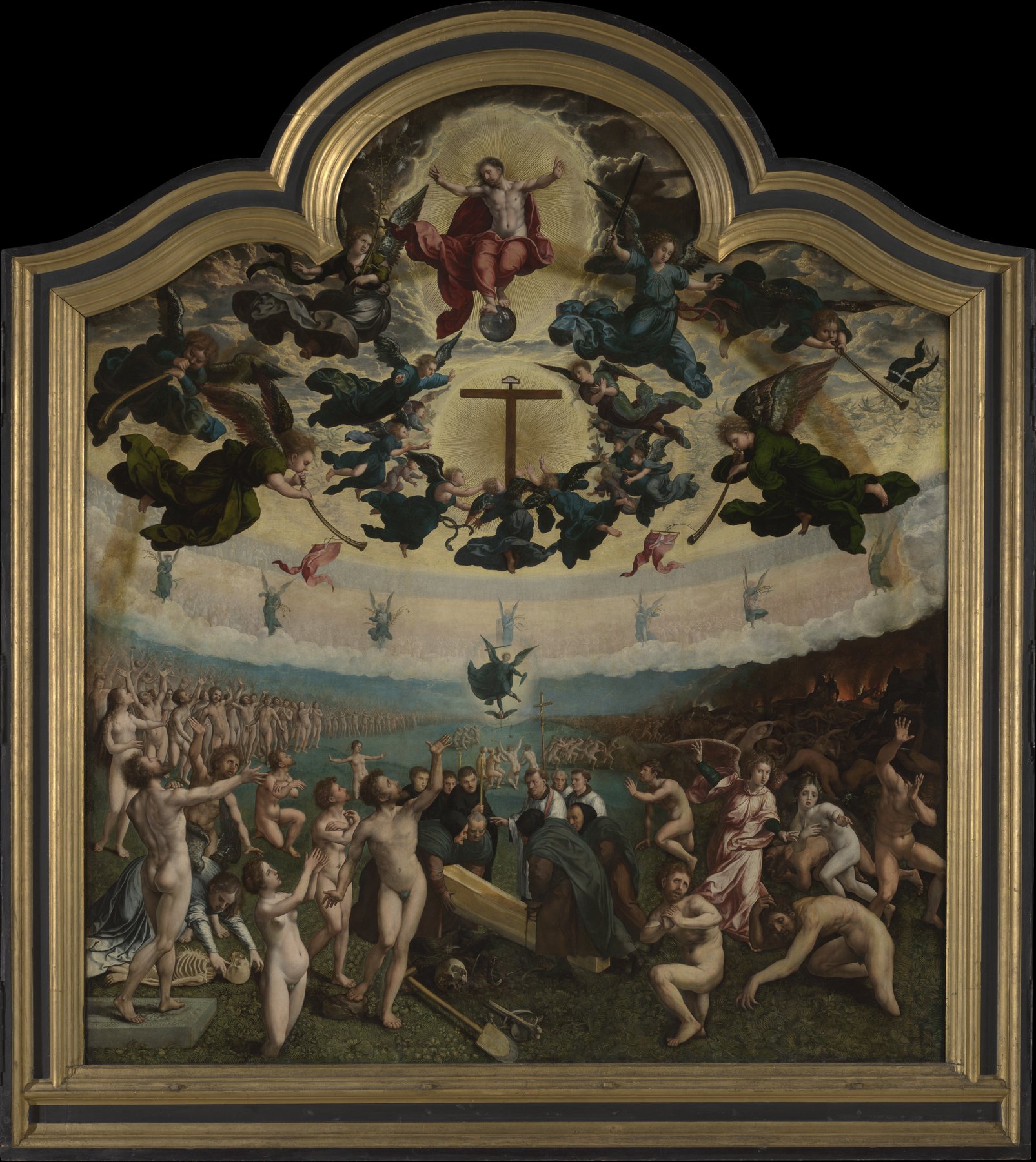 The Last Judgment and the Seven Works of Mercy (centre panel) — Bernard van Orley
