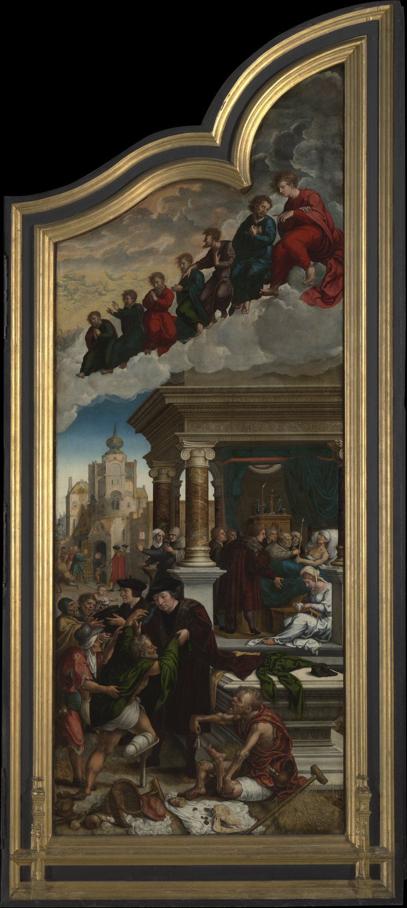 The Last Judgment and the Seven Works of Mercy (right wing) — Bernard van Orley