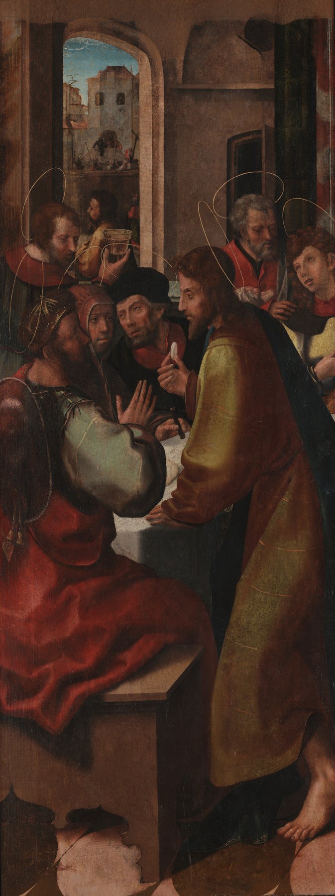 The Last Supper (left wing) — Vasco Fernandes (Grão Vasco)