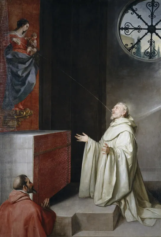 San Bernardo y la Virgen (The Vision of St Bernard / Lactation of St Bernard) — Alonso Cano (Granada, 1601 - Granada, 1667)
