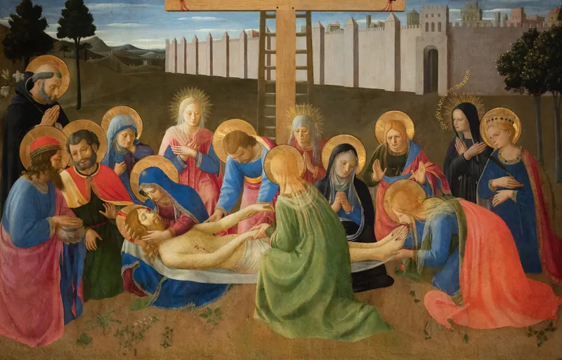The Lamentation over the Dead Christ — Fra Angelico (Italian, c. 1395–1455)