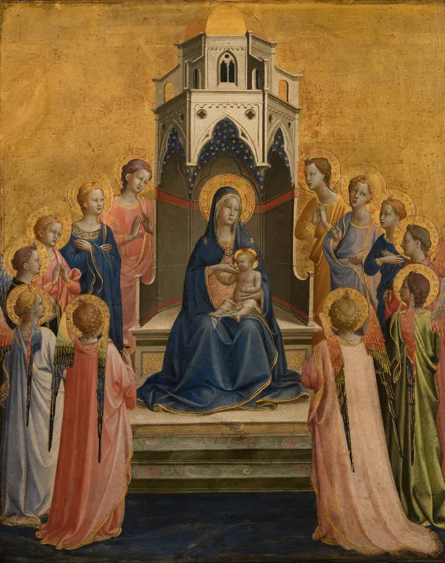 Madonna and Child Enthroned with Twelve Angels — Fra Angelico (Italian, c. 1395–1455)